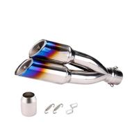 Removable stainless steel noise suppressor For CBR For Z400 Big Devil502C For Ninja250 For mt07 For S1000RR Etc Universal 51mm Motorcycle Exhaust Pipe Escape Modified Motorbike Double Holes