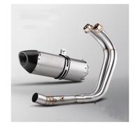 Removable stainless steel noise suppressor For MT-07 For MT07 For XSR700 2014-2023 motorcycle exhaust system with 51mm/2-inch carbon fiber R77 pipe