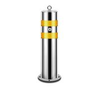 Removable Stainless Steel Safety Bollards - Heavy-Duty Security Posts for Driveway Protection & Traffic Control, Durable Outdoor Barrier Solutions, Silver (1pc)