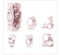 Removable Sticker Waterproof for Journals and Home Decorations Stationery Creative Waterproof Stationery