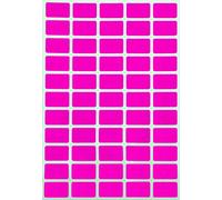 Removable Stickers No Residue - Price Tag Stickers Removable 1 inch x 5/8 - Color Coding Stickers - File Folder Removable Labels Rectangle Neon Pink - (25.5 mm x 16 mm) - 550 Pack