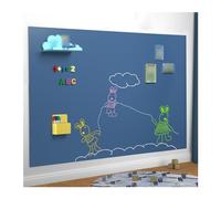 Removable Sticky whiteboard Film, Magnetic Self-Adhesive Whiteboard Paper Roll Multicolor Multiple Sizes(Grey Blue,23.62x47.24in/60x120cm)