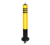 Removable Traffic Safety Bollard with Reflective Collars for Parking Lot Control
