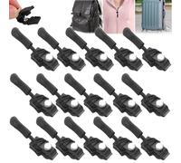 Removable Universal Zipper Repairer, Instant Zipper Fix Sliding Teeth Screw Head, Universal Instant Zipper Repair Replacement Kit, Fix Zipper Removable Rescue Replacement Pack (M,15PCS)