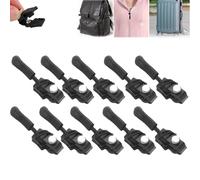 Removable Universal Zipper Repairer, Instant Zipper Fix Sliding Teeth Screw Head, Universal Instant Zipper Repair Replacement Kit, Fix Zipper Removable Rescue Replacement Pack (S,10PCS)