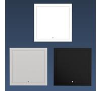Removable Wall Access Panel Universal Aluminum Wall Hole Cover Reinforced Recessed Access Door Easy Install Attic Door Roof Access Hatch Electrical Panel Cover Decorative(Black,15x30cm/6"x12")
