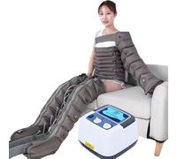 Removable Wave Instrument Suit, Pressotherapy Machine with Air Wave Pressure with 6 Sets of Air Bags, Continuous Air Pressure Adjustable and Synchronization 0-30 Minutes, Massage Circulation 360°