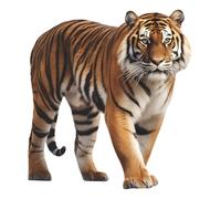 Removable Wild Tiger Wall Sticker, Large 3D Lifelike Tiger Animal Wall Decal for Peeling and Sticking for Living Room, Children's Room, Classroom, and Nursery Decor