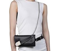 Removable Women Waist Belt Bag Luxury Waist Bags Female Faux Leather Flap Pack Shoulder Crossbody Chest Bag Purse Pu Leather Belts for Women Thin Belt for Fashion Punk Night Club Decors