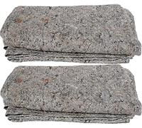 Removal Blankets Reusable Heavy Duty Wool Mix Fabric Blanket Furniture Protection, Moving House, Ornaments, Mirrors, Pet Bedding, Donate Charity for Homeless & Animal shelter 200x150cm (Pack of 2)