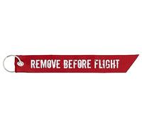 REMOVE BEFORE FLIGHT Red Zip Puller | Weathered Look | Classic Pilot Jacket Aesthetic
