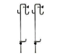 Removeable Mounting Hooks for Elevated Work Platforms Including All Scissor, Boom, Aerial, JLG, and All Other Lifts, as Well as Construction Scaffolding and Cherry Pickers (2 Efficiency Hooks)