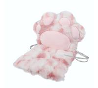 Removeable Seat Cushion Cute Cat Paw Backrest Support Pad Non Slip Cozy Armchair Chair Cushion for Women Girls Student Plush Throw Pillow Soft Floor Mat Office Game Chair Cushion Dorm Home Decor