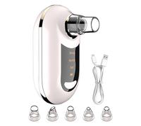 Remover - Heads Pore | Rechargeable Black Head Remover for Face | Power Mode Remover Tool | White Acrylic Tissue Box Rectangle | 3 Suction Settings USB Charging WHI
