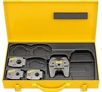Rems 574612 R Press Rings S Set (V 15+18+22 Mini Z8, with Intermediate Pliers, Continuously Swivelling, in Sheet Steel Box)