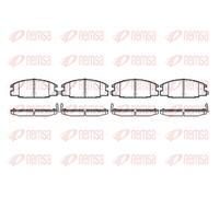 REMSA 0238.24 Brake Pad Set, disc brake for ISUZU,OPEL,VAUXHALL
