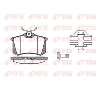 REMSA 0263.03 Brake pad set