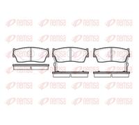 REMSA 0289.02 Brake Pad Set, disc brake for GEO,SUZUKI
