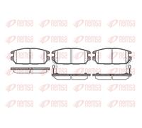 REMSA 0356.12 Brake Pad Set, disc brake for MITSUBISHI,MITSUBISHI (SOUEAST)