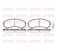 Brake pads Front Axle 0396.00 REMSA for MAZDA MITSUBISHI