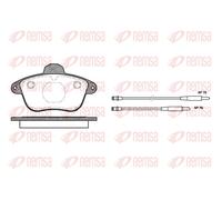 REMSA 0401.04 Brake Pad Set, disc brake for PEUGEOT