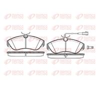 Brake pads Front Axle 0487.11 REMSA for PEUGEOT FIAT CITROËN