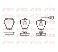 REMSA 0508.12 Brake Pad Set, disc brake for AUDI