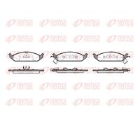 REMSA 0570.02 Brake pad set