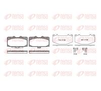 REMSA 0599.12 Brake pad set