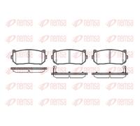 Brake pads Rear Axle 0649.02 REMSA for KIA CLARUS SHUMA Saloon SHUMA I SHUMA II