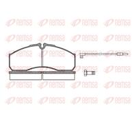 REMSA 0651.12 Brake Pad Set, disc brake for HYUNDAI,HYUNDAI (HUATAI),IVECO,JAC,R