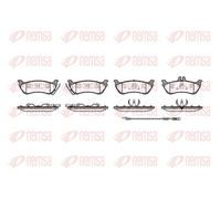 Brake pads Rear Axle 0698.11 REMSA for MERCEDES-BENZ M-CLASS