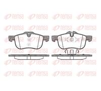 Brake pads Front Axle 0719.00 REMSA for ROVER MG