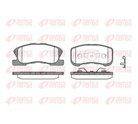 REMSA 0720.02 Brake Pad Set, disc brake for DAIHATSU,PERODUA