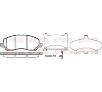 REMSA 0804.31 Brake pad set