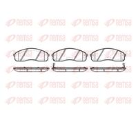 REMSA 0821.02 Brake pad set