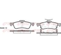 REMSA 0862.02 Brake pad set