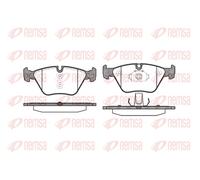 Brake pads Front Axle 0963.00 REMSA for BMW MG