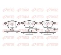 REMSA 0964.12 Brake pad set