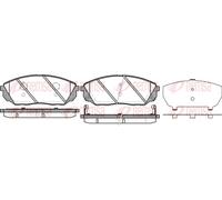 REMSA 1041.12 Brake Pad Set, disc brake for KIA