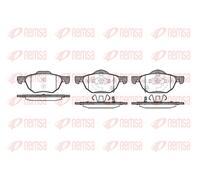 Brake pads Front Axle 1068.02 REMSA for HONDA ACCORD VII ACCORD VII Tourer