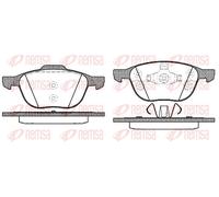 REMSA FRONT DISC BRAKE BRAKE PAD SET 108230 FOR FORD
