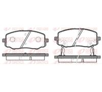 Brake pads Front Axle 1133.12 REMSA for HYUNDAI i10 I i20 I i10 II