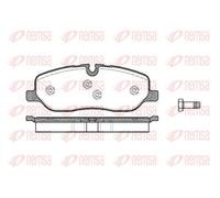 Brake pads Front Axle 1158.00 REMSA for LAND ROVER DISCOVERY IV DISCOVERY III
