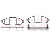Brake pads Front Axle 1162.12 REMSA for NISSAN LEAF NV200 Van NV200 / EVALIA Bus