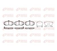 REMSA 1194.02 Brake Pad Set, disc brake for HYUNDAI