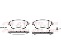 REMSA 1215.01 Brake pad set