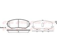 REMSA 1225.02 Brake pad set