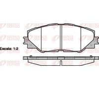 REMSA 1234.00 Brake pad set