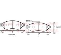 REMSA 1237.01 Brake pad set